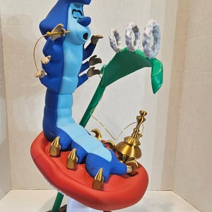3D Printed Alice in Wonderland Caterpillar Figure: Extra Large Collector Piece
