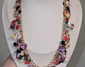Collar de corazón de Mickey y Minnie para San Valentín