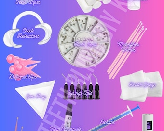 DIY Tooth Gem Home Kit - Lead-Free Crystals, Curing Light, Adhesives & More!