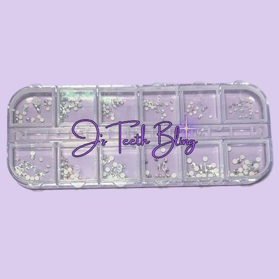Preciosa Maxima Tooth Gems Kit: 300 Crystal AB, Lead-Free (ss4-ss9)