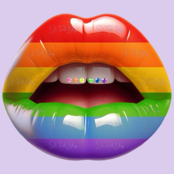 Preciosa Neon Lead-Free Rainbow Tooth Gem Set- Flat Back