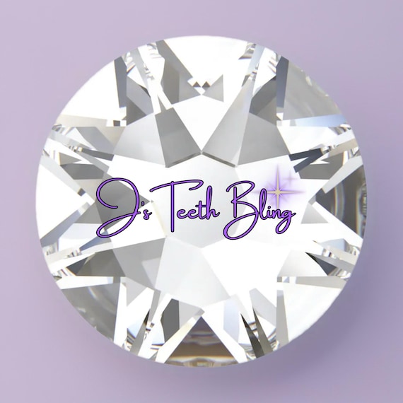 SS6 Genuine Australian Lead-Free Flat Back Non Hotfix Crystals/Gems for Tooth Gems and Nails - 25, 50 or 100 pieces