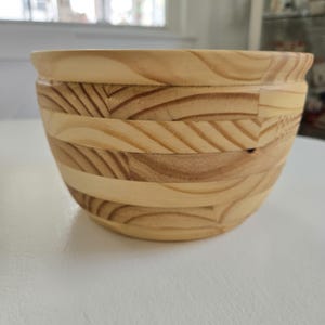 Turned &#39;Sectional&#39; Wood Bowl