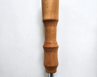 Turned Wood Beer Tap Handle -- Wood Kegerator Handle