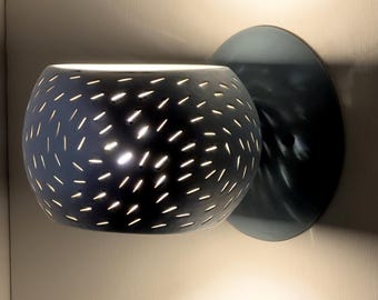 PORCUPINE SCONCE BLUE | Designer Wall Light | Ceramic Wall Lamp | Unique Lighting