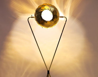 IRIS FLOOR LAMP : Unique Brass Floor Lamp | Modern Lighting | Standing Led Lamp