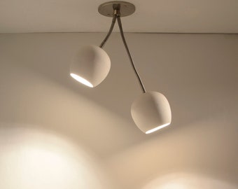 Modern Spotlight | Claylight DOUBLE SPOT | Ceramic Ceiling Lamp | Unique Lighting