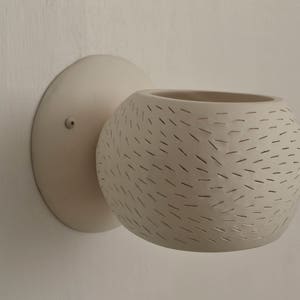 Designer Wall Light PORCUPINE SCONCE Ceramic Wall Lamp Unique Lighting image 2