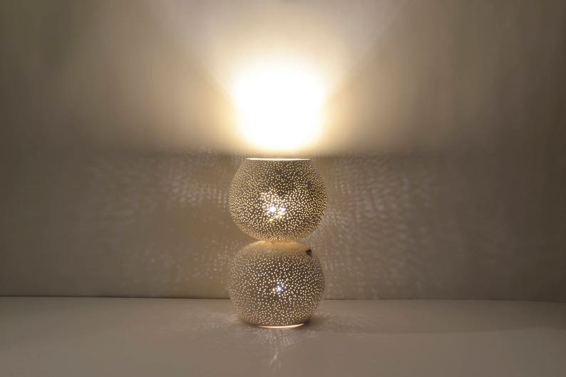 CLAYLIGHT TABLE LAMP : Led Touch Dimmer Modern Lamp Designer Ceramic Lighting image 4