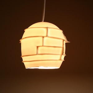 SPIKES PENDANT| Handcrafted Porcelain Pendant | Unique Designer Lighting