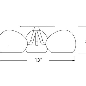 Ceramic Ceiling Lamp CLAYLIGHT CLOVER Modern Lighting Semi-Flush Mount Lighting Fixture image 7