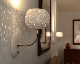 2 SCONCE BUNDLE | Two Clay Light Wall Sconces | Hallway Bedroom Office Lighting