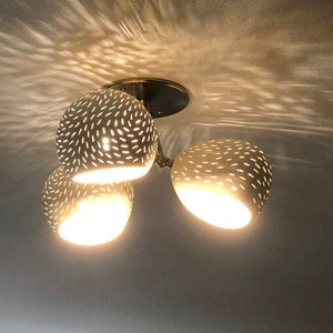 Ceramic Ceiling Lamp CLAYLIGHT CLOVER Modern Lighting Semi-Flush Mount Lighting Fixture image 6