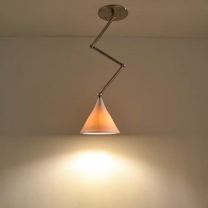 GRAMOPHONE Z-LIGHT | Porcelain Light Fixture | Adjustable Pendant Lamp | Funky Minimalist Decor