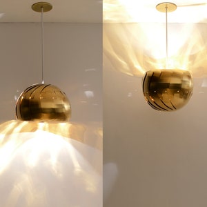 Hanging Lamp LARGE IRIS PENDANT Unique Brass Lighting Modern Pendant Lamp Functional Designer Lighting image 3