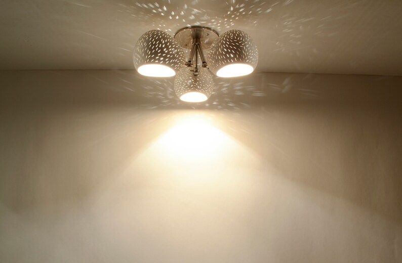 Ceramic Ceiling Lamp CLAYLIGHT CLOVER Modern Lighting Semi-Flush Mount Lighting Fixture image 5