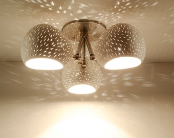 Ceramic Ceiling Lamp | CLAYLIGHT CLOVER | Modern Lighting | Semi-Flush Mount Lighting Fixture