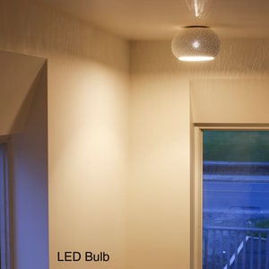 Minimalist Ceiling Light Claylight: 12 FLUSH MOUNT Ceramic Overhead Lamp Unique Light Fixture image 5