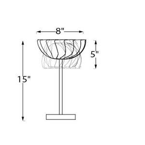 Modern Brass Lamp Iris TABLE LAMP: Brass or Stainless Steel Buffet Lamp Unique Lighting image 3