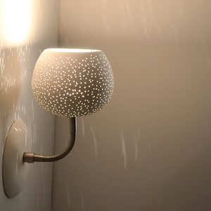 Designer Wall Light | CLAYLIGHT SCONCE | Ceramic Wall Lamp |  Unique Lighting