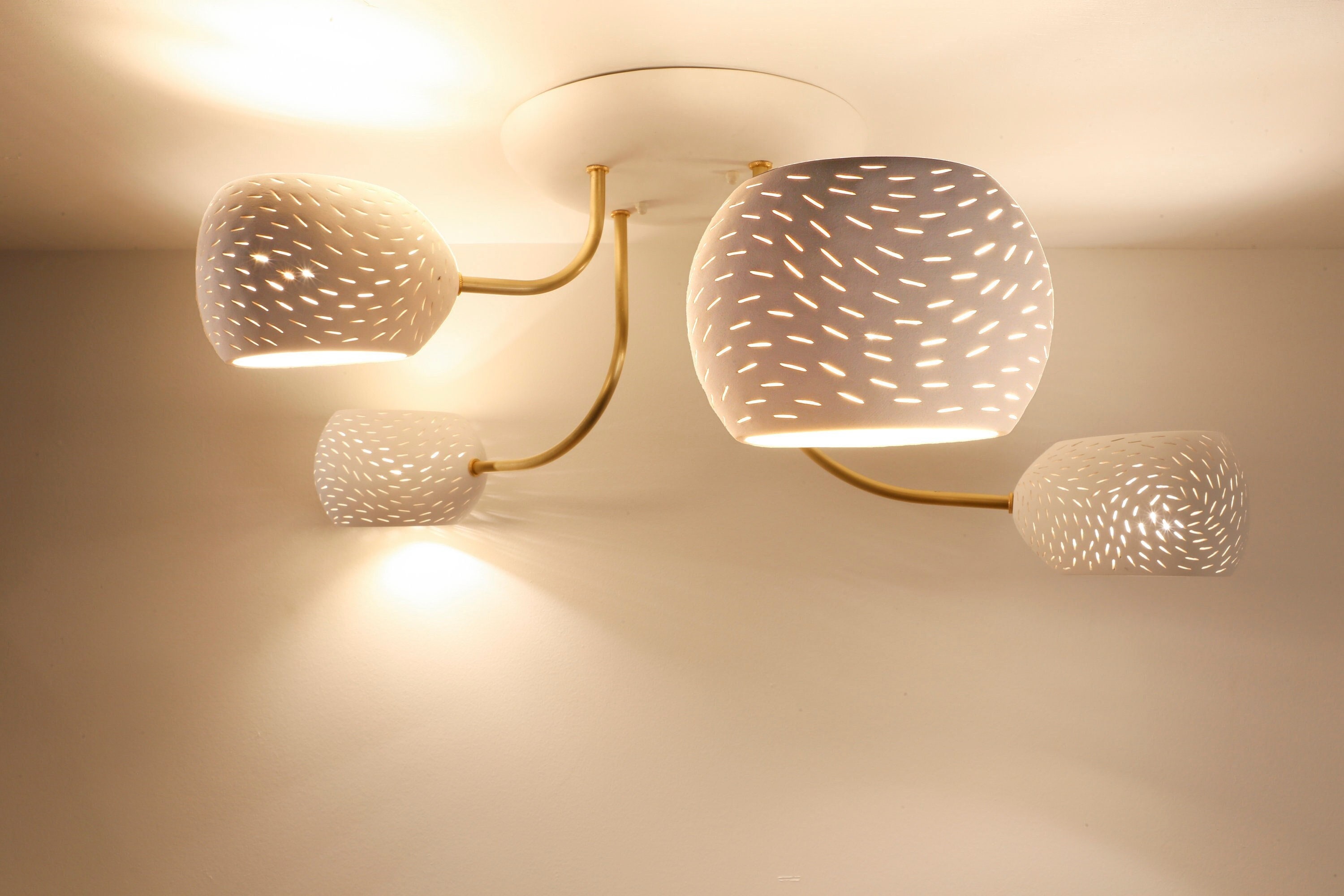 Clover shaped flush mount light deals