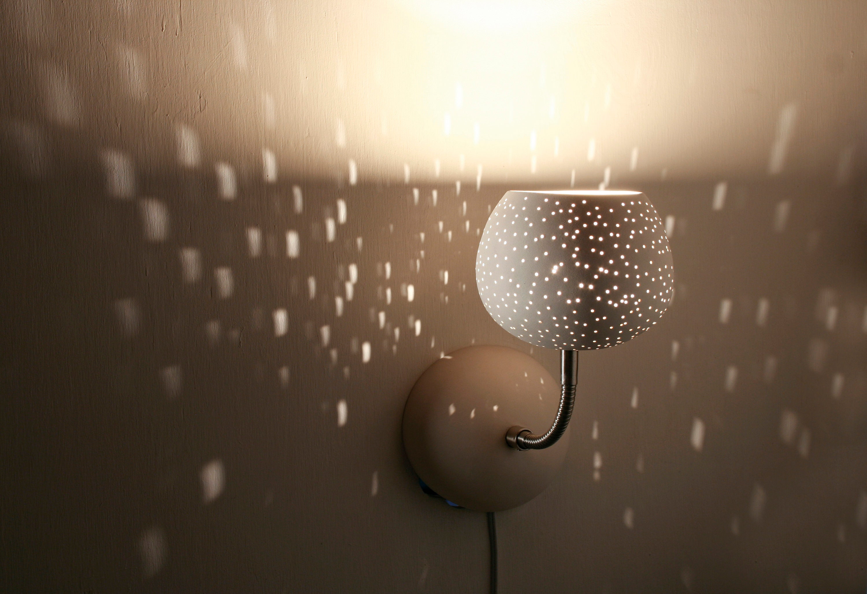 Claylight PLUG-IN SCONCE: | Designer Wall Light | Ceramic Wall Lamp | Unique Lighting