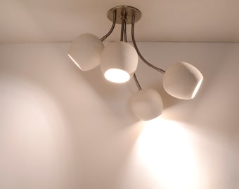 Modern Cluster Spotlight | Claylight SPOT BOUQUET | Ceramic Ceiling Lamp | Unique Lighting