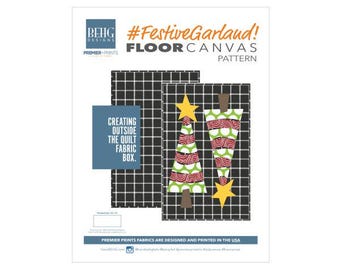 PDF FestiveGarland Floor Canvas - BEHG DESIGNS for Premier Prints