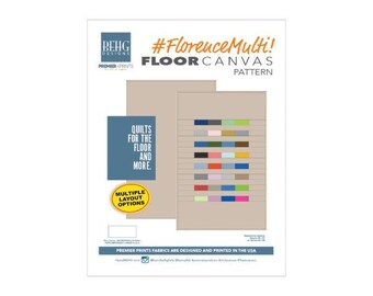 Floor Canvas-Florence (Pieced) Fabric and Pattern Kit - BEHG DESIGNS for Premier Prints