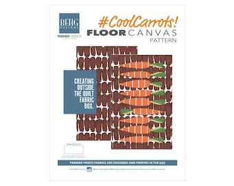 Floor Canvas-Cool Carrots Fabric Bundle & Pattern - BEHG DESIGNS for Premier Prints
