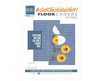 Floor Canvas-Get Chickie With It Fabric Bundle & Pattern - BEHG DESIGNS for Premier Prints