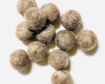 24PC Single Color Pack - DRIFTWOOD Felt Balls