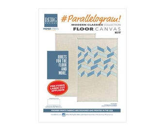 Floor Canvas-MCC Parallelogram 2 Fabric and Pattern Kit - BEHG DESIGNS for Premier Prints