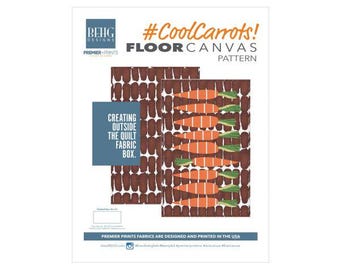 Floor Canvas-Cool Carrots Fabric Bundle & Pattern - BEHG DESIGNS for Premier Prints