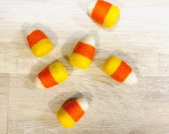 FELT CANDY CORN 2" - 6PC