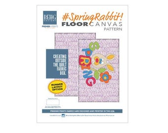 Floor Canvas-Spring Rabbit Fabric Bundle & Pattern - BEHG DESIGNS for Premier Prints