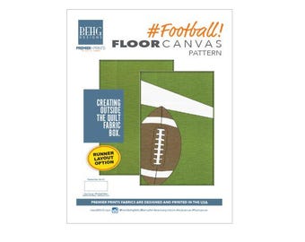 Floor Canvas-Football Fabric Bundle & Pattern - BEHG DESIGNS for Premier Prints
