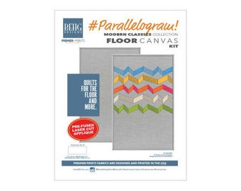Floor Canvas-MCC Parallelogram 1 Fabric and Pattern Kit - BEHG DESIGNS for Premier Prints