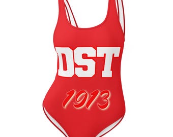 Delta Sigma Theta (Red) One-Piece Swimsuit