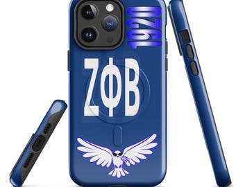 Zeta Phi Beta (Blue) MagSafe® tough case for iPhone®