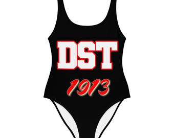 Delta Sigma Theta (Black) One-Piece Swimsuit