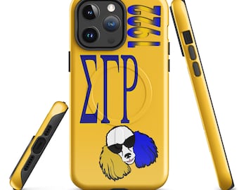Sigma Gamma Rho (Yellow) MagSafe® tough case for iPhone®