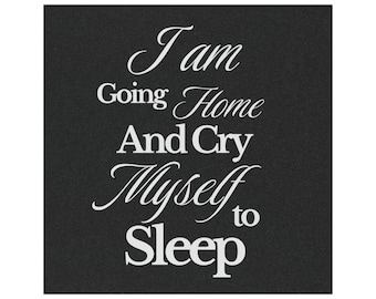 Funny 'Going Home to Cry' Car Magnet: Auto Humor Decor
