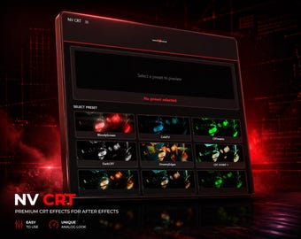 CRT Effect Plugin for After Effects |  in 1 Click