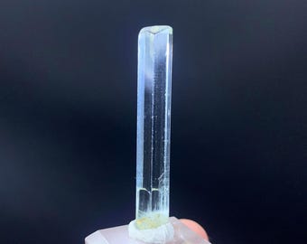 Colgante de aguamarina en bruto, cristal de aguamarina natural, piedra aguamarina azul claro