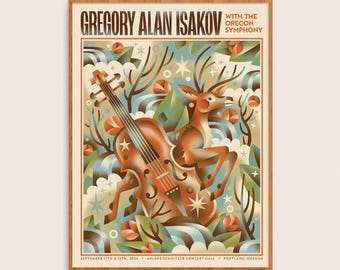 Gregory Alan Isakov • September 17 & 19 • Portland, OR • 18x24 • Official Show Poster