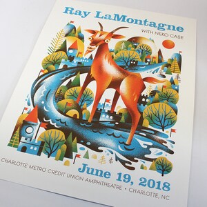 Ray LaMontagne Show Poster June 19 2018 Charlotte North image 2