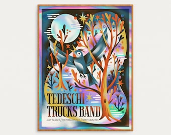 Tedeschi Trucks Band >> Foil Variant << July 22, 2023 • Saint Louis • 18x24 • Official Show Poster