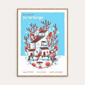 Yo La Tengo - Official Gig Poster, August 7th 2016 - 18x24