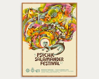 Psychic Salamander Festival • September 13 & 14, 2025 • Official Festival Poster